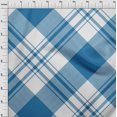thumbnail image 4 of oneOone Velvet Medium Blue Fabric Tartan Craft Projects Decor Fabric Printed By The Yard 58 Inch Wide, 4 of 4