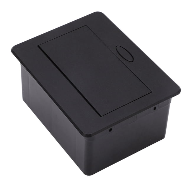 Compact Dual USB Hidden Desk Outlet with Waterproof Design, 250V Power Socket for Office, School, and Home Use, Aluminum Alloy Panel, PC Base, 13A Current Capacity.