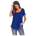 thumbnail image 1 of Birdeem Womens Fashion Printed Tank Top Round Neck Loose Short Sleeve Pullover Top, 1 of 4