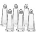 thumbnail image 1 of Gala Houseware Glass Tower Style Salt and Pepper Shakers Set, Clear Salt and Pepper Mini Glass Bottles, Set of 6 Salt Shaker and Pepper Shakers (Each:1.4oz), 1 of 5