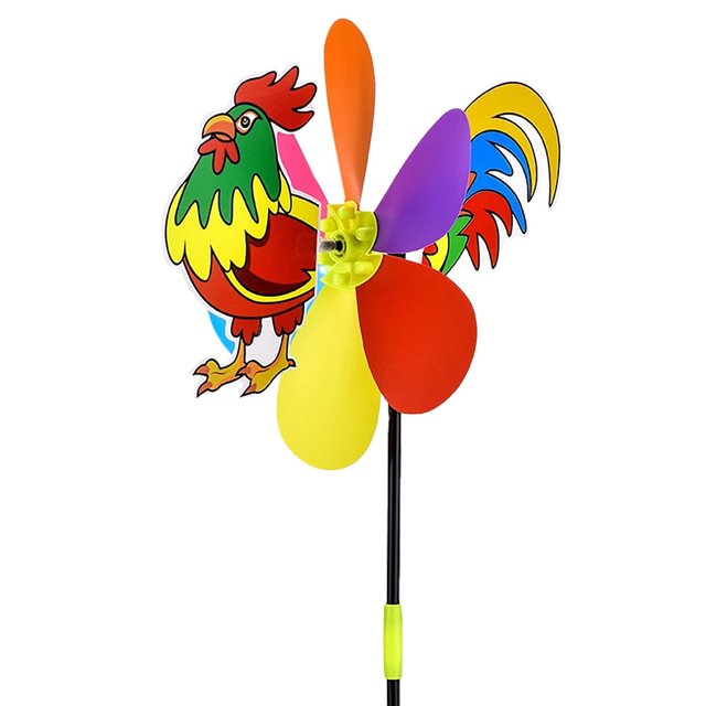 Moulin à Vent Optionnel à Trois Motifs de Dessin Animé pour Enfants