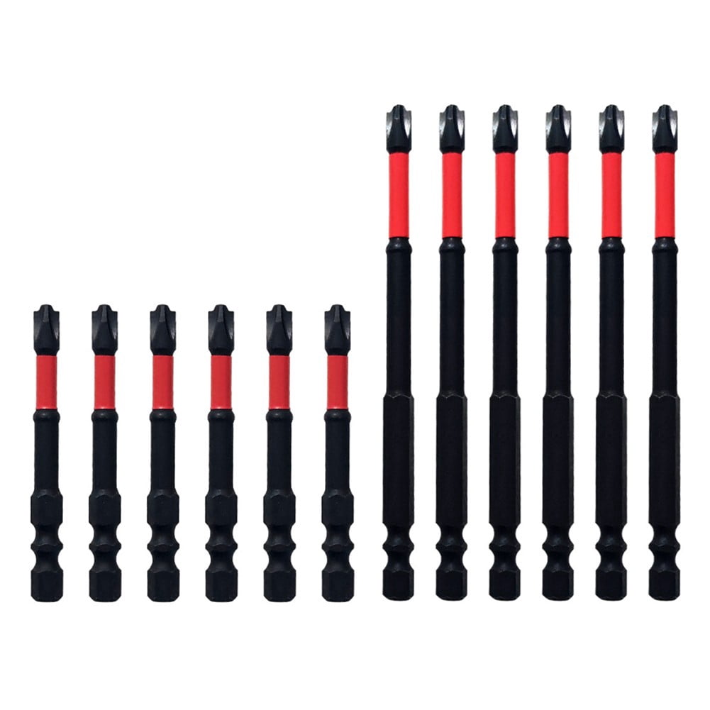 FPH2 Screwdriver Bit Set with Hardened Core Steel Bits and Insulated Rubber Sleeve for Safe Electrical for Cordless Drills