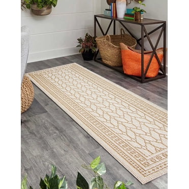 ECARPET Jute Style Area Rug for Bedroom, Living Room, Dining Room Francesca Collection