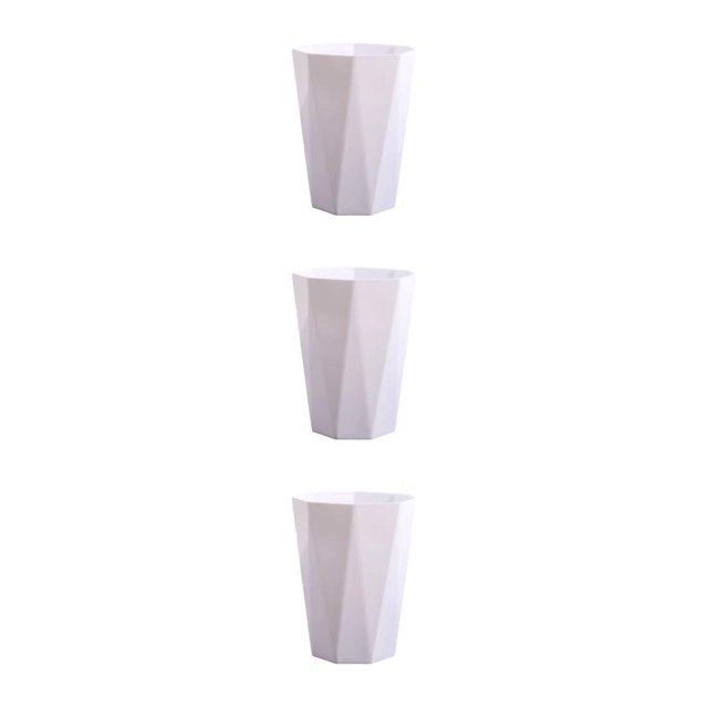 relayinert Versatile Trash Can For Bedroom - Neat Look All Home Decoration Matchable White L 3Set