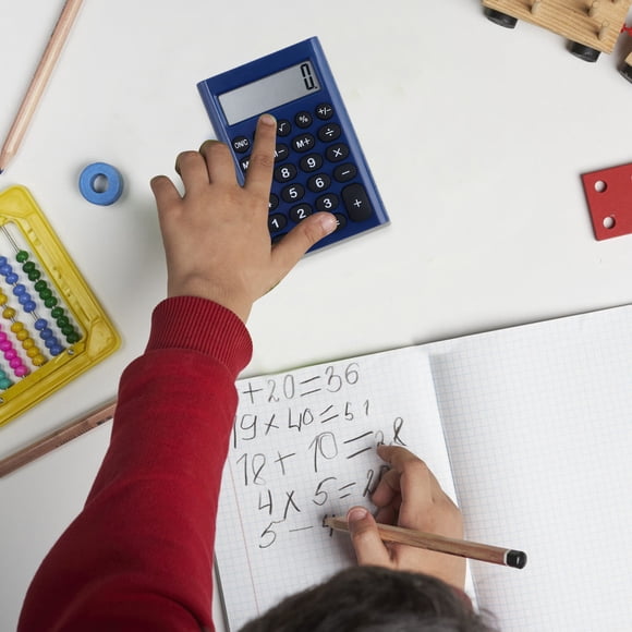 Produits pour Maison Intelligente, Calculatrices Standard de Base Mini Calculatrice Numérique de Bureau avec Écran Lcd à 8 Chiffres. Calculatrice Intelligente Format de Poche pour la Maison l'École pour Enfants