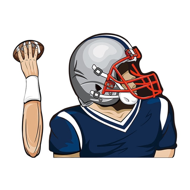 TopLLC Football Quarterback Wiper Stickers Car Windshield Wiper Stickers Car Car Stickers