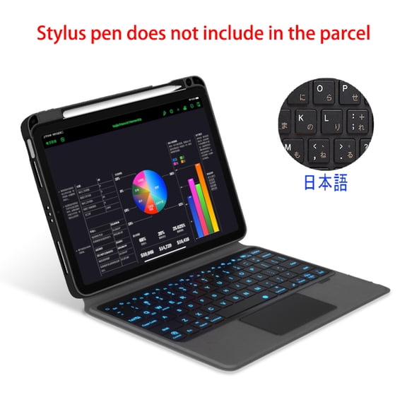 Detachable Magic Keyboard Case For iPad Pro 12.9 11,Air 5 4 3 10.9 iPad 10.2 7/8/9th 10th Gen Mini 6 Tablet Funda Keyboard Cover Japanese Keyboard Pro12.9 3rd 456th