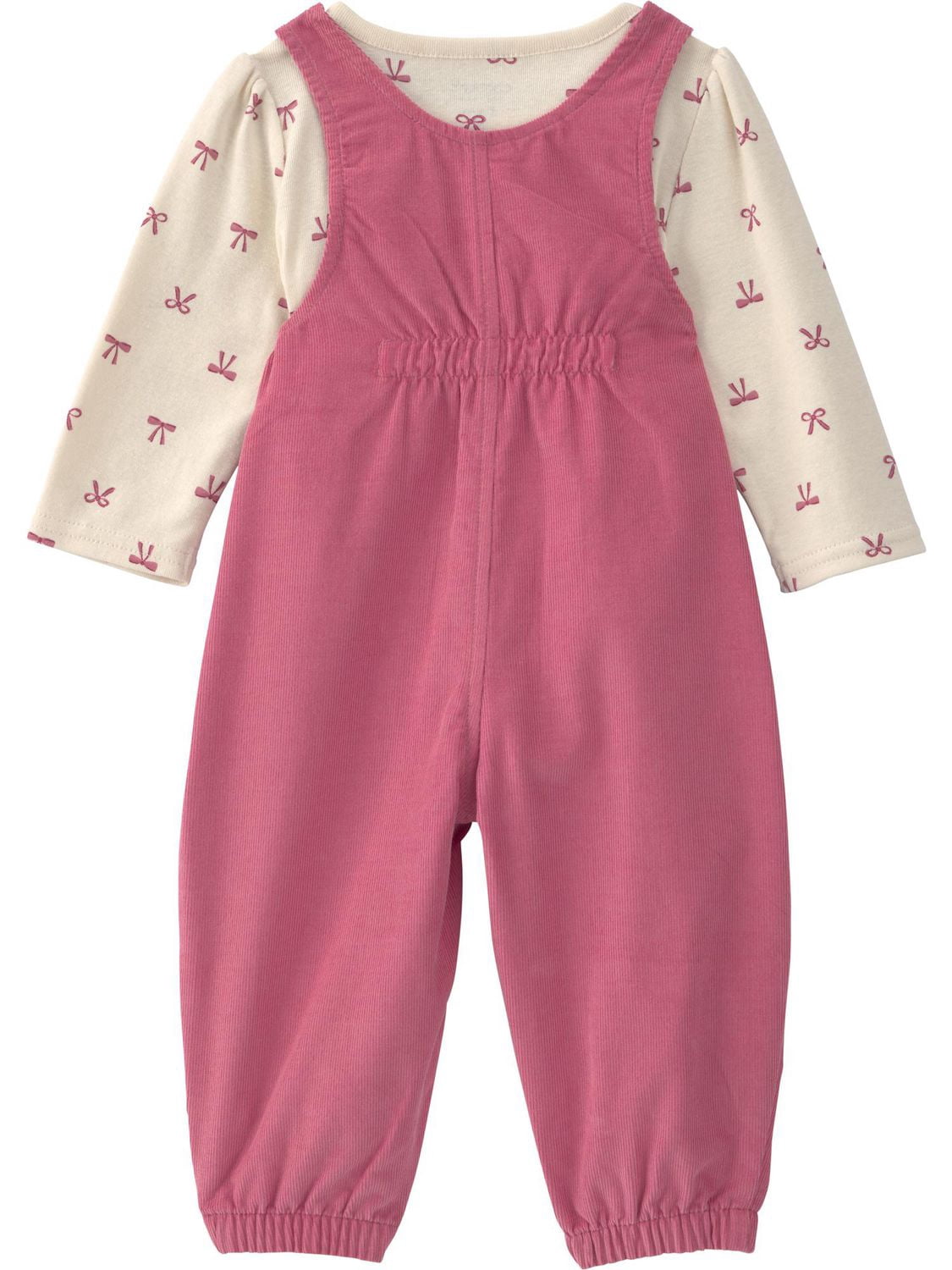 Carter's Child of Mine Baby Girl 2-Piece Heart Overall and Top Set