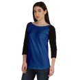 thumbnail image 4 of Inkmeso Womens Color Block Raglan Quarter Sleeve TShirt Baseball Tee Casual Sports Jersey Top, 4 of 8