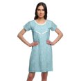 thumbnail image 1 of Moomaya Chemise de Nuit à Manches Courtes Imprimée pour Femmes, Col Rond, en Coton, Vêtement de Nuit, 1 of 5