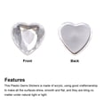 thumbnail image 4 of Unique Bargains 40 Pcs Acrylic Flat Back Rhinestones 20mm/0.8 Inch Heart Artificial Gemstone for Crafts Jewelry Making White, 4 of 7