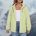 thumbnail image 5 of Comdrip Veste Légère pour Femmes! Veste Chaude Coupe-Vent Imperméable à Blocs de Couleur pour Femmes, Coupe-Vent d'Extérieur, Veste de Randonnée, Veste de Randonnée pour Femmes, Légère, Vert Pâle 4TG, 5 of 5