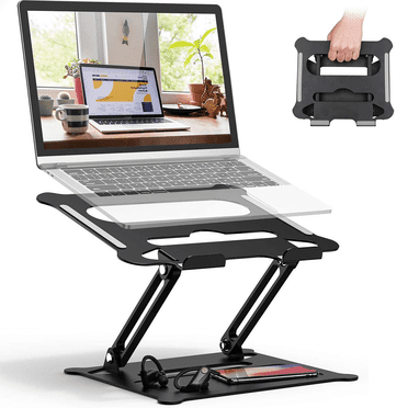 Support d'Ordinateur Portable Ajustable, Support Ergonomique Portable pour Ordinateur avec Évent Thermique pour Rehausser l'Ordinateur Portable, Support d'Ordinateur Portable Robuste Compatible