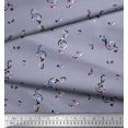 thumbnail image 2 of Soimoi Toile en Mousseline de Soie Notes Instrument de Musique Tissu Imprimé par la Cour 42 Pouces de Large, 2 of 5