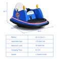thumbnail image 2 of Gymax 6V Kids Ride On Bumper Car Vehicle 360° Spin Race Toy w/ Remote Control Navy, 2 of 10