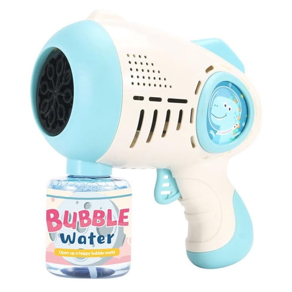 Tradeopia Bubble Gun Dinosaur - Blue | Interactive Bubble Blowing Toy for Kids | Fun Dinosaur-Themed Outdoor Play | Perfect for Parties and Events