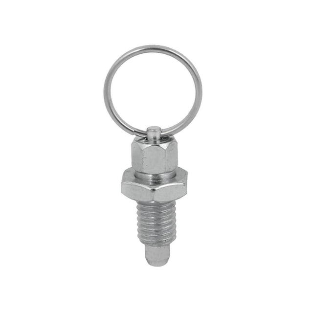 Qualitchoice Index Plunger With Ring Pull Index Plunger Knob Spring Spring Loaded Lock Pin M16-10 Stainless Steel