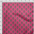 thumbnail image 3 of oneOone Silk Tabby Fabric Leaves & Floral Block Decor Fabric Printed BTY 42 Inch Wide, 3 of 5