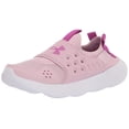 thumbnail image 1 of Under Armour Girls Runplay Sneaker, (603) Pink Fog/White/Strobe, 3 Little Kid, 1 of 2