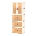 thumbnail image 2 of Garde-robe Pliable Simple Armoire Portable Armoire à Vêtements Chambre Chambre de Bébé Armoire Installation Rapide Gratuite Commode Armoire de Rangement, 2 of 3