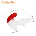 thumbnail image 2 of Unique Bargains Beverage Dispenser Replacement Spout, 2Set Plastic Water Dispenser Spigot Replacement Faucet (Red White), 2 of 7