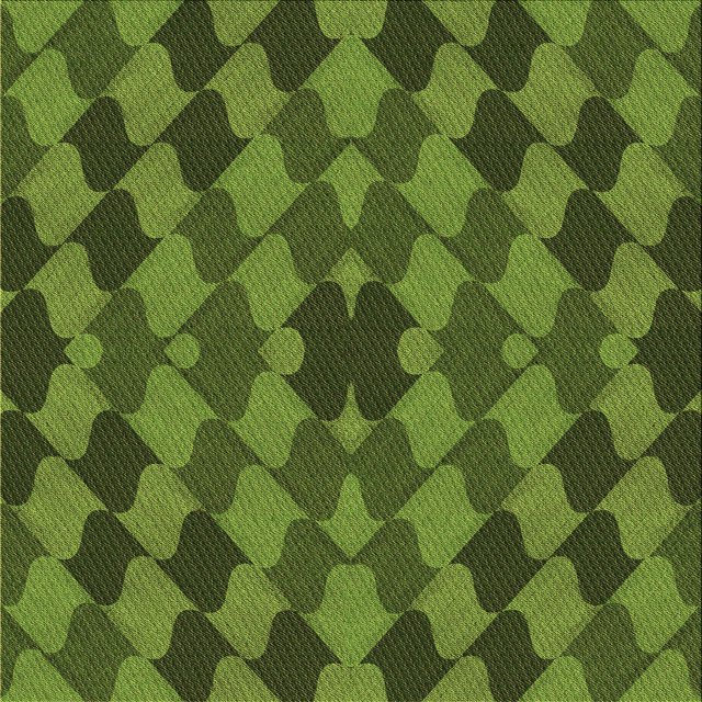 Ahgly Company Machine Washable Indoor Square Transitional Dark Forest Green Area Rugs, 4' Square