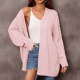 thumbnail image 2 of Pompotops Mode Femmes Décontracté Manches Longues Long Manteau Chandail Cardigan Blouse Hauts Liquidation, 2 of 7
