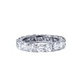 thumbnail image 4 of 3 ct Round Diamond Eternity Wedding Ring 14K White Gold Womens Stackable Band, 4 of 4
