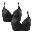 thumbnail image 1 of Timegard Wireless Bras for Women 2pc Ruched Full Support Adjustable Strap Comfy Daily Seniors Bras, 1 of 6