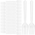 thumbnail image 4 of 100pcs Party Dinner Forks One-time Eating Forks One-time Plastic Steak Forks, 4 of 9