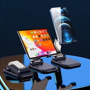 pstuiky Adjustable Phone Stand Multi-Angle Folding & Lift Design Universal Holder for 4-10" Smartphones & Tablets Non-Slip Rubber Pads Desk Accessory for Video, Gaming Video Calls