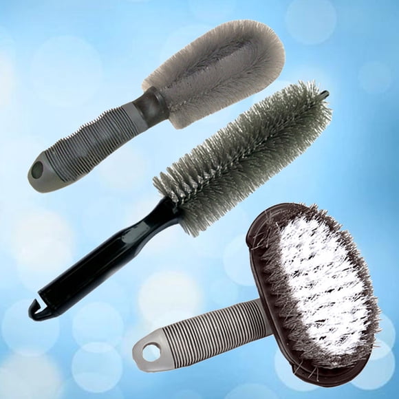 BEADCEST Flexible Rim Tire Brush 3 in 1 for Cleaning Inside of the Wheel and Spokes