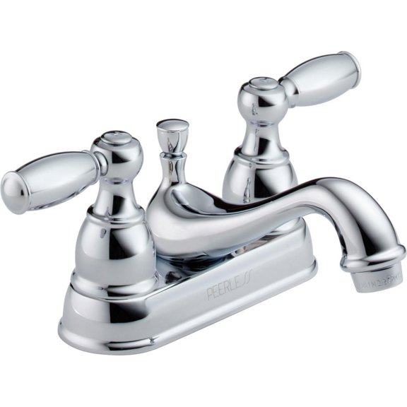 Peerless Two Handle Centerset Bathroom Faucet in Chrome