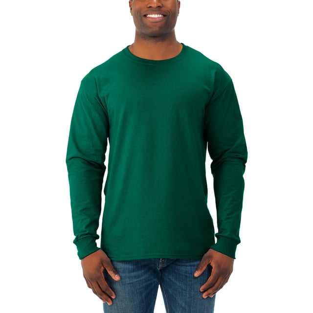Jerzees T-Shirt à Manches Longues à Col Ras du Cou Évacuant l'Humidité pour Hommes et Grands Hommes