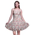 thumbnail image 1 of Bimba Robe Soleil Mini à Bretelles Spaghetti pour Femmes, Haut à Taille Smockée Imprimé Floral - X-Grand, 1 of 5