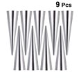 thumbnail image 2 of 9pcs Stainless Steel Bread Baking Mold Conical Shaped Croissant Mould Bread Making Tools for Home Bakery (L Size), 2 of 9
