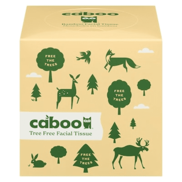 Caboo White Eco Friendly Hypoallergenic Tree Free Facial Tissue