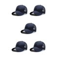 thumbnail image 2 of Baohd Male 3D Embroidery Snap-back Hat Fashionable Adjustable Strap Sun Protection Breathable Comfortable navy blue 5Set, 2 of 6