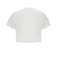 thumbnail image 4 of Timegard Shrugs for Dresses Chiffon Lightweight Short Sleeve Open Front Cardigan Outerwear Shawl Cape, 4 of 6