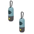 thumbnail image 1 of Oleegame 2PC Dog Poop Bag Dispenser With Built In LED Flashlight And Metal Clip For Leash Pet Waste Bag Holder Dog Walking Accessory Blue, 1 of 4