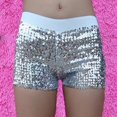 thumbnail image 5 of Shorts à Sequins pour Femmes, Hot Pants Disco, Mini Short Jazz Brillant, Extensible, Danse, 5 of 5