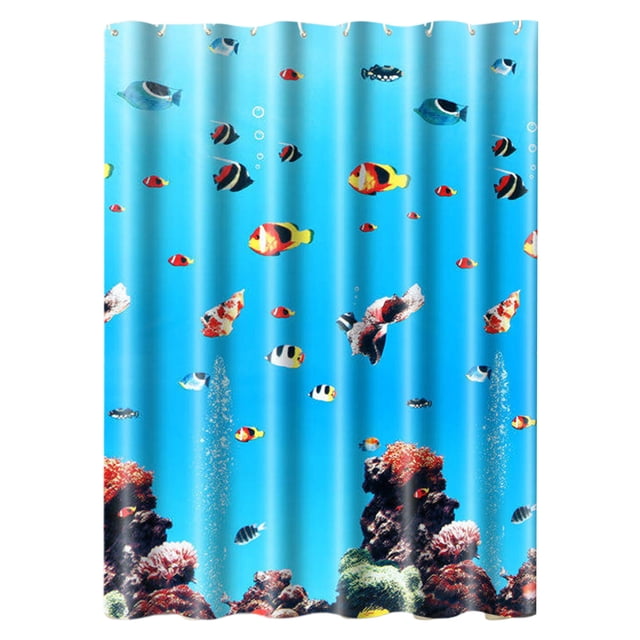 Shower Curtain Hooks Shower Curtain Waterproof Mold-Resistant Thick Type Bathroom Curtain Installation Kit Bathroom No-Punch Separation Curtain Door Curtain Window Curtain Hanging Curtain