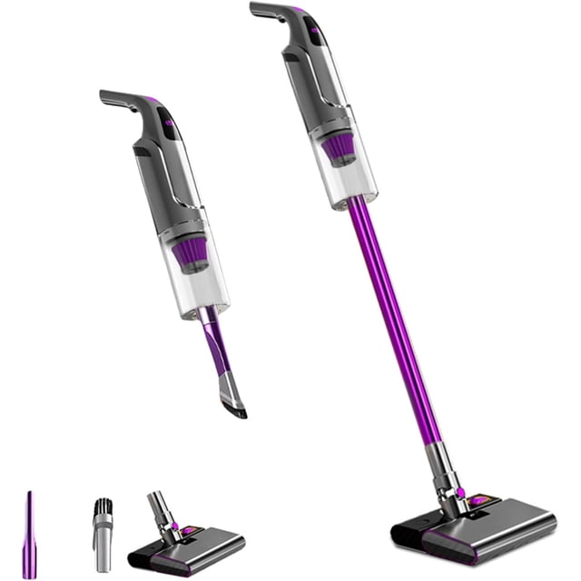 5000Pa Cordless Vacuum Cleaner - 2 in 1 Vacuum Cleaners for Home Handheld & Mopping, Portable Vacuum 180° Rotation, Lightweight Vacuum with Multi-Brush Heads for Hardwood Floors and Car