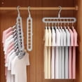 thumbnail image 1 of Feltree 9-Hole Hanger Organizer, Multifunctional Closet Storage Space Saver with 360° Rotation, Heavy Duty Clothes Hanger Home Organization, Wrinkle-Free Garment Management, 1 of 5