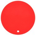 thumbnail image 3 of Table Placemat, Easy To  Lightweight Food-grade Silicone Material Convenient To Use Insulation Pad  For Microwave For Home For Family Red, 3 of 8