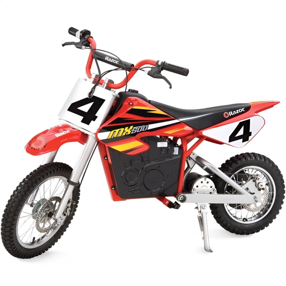 Razor MX500 Dirt Rocket Electric Bike, Age 14+, 15 Mph, 40-Min Run, 175lb Max, Red