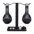 thumbnail image 1 of Dual desktop aluminum alloy headphone stand, 1 of 3
