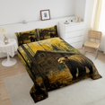 thumbnail image 4 of Erosebridal Literie Faune Ours Ensemble de Couette Simple, Couette Rustique Ferme, Décor Animalier, Réversible, 4 of 8