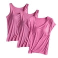 thumbnail image 1 of Limited Time Savings,Women's Cotton Mat Shirt, No Steel Rim, Comfortable, Solid Color, Maternity, for Home/Office Timeless Style|20%Modal,40% Cotton,40% Polyester,Hot Pink,Sopatenor, 1 of 6