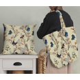 thumbnail image 5 of Soimoi White Velvet Fabric Flower & Butterfly Decor Fabric Printed BTY 58 Inch Wide, 5 of 5